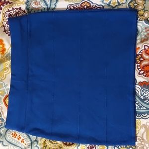 Royal blue knit miniskirt